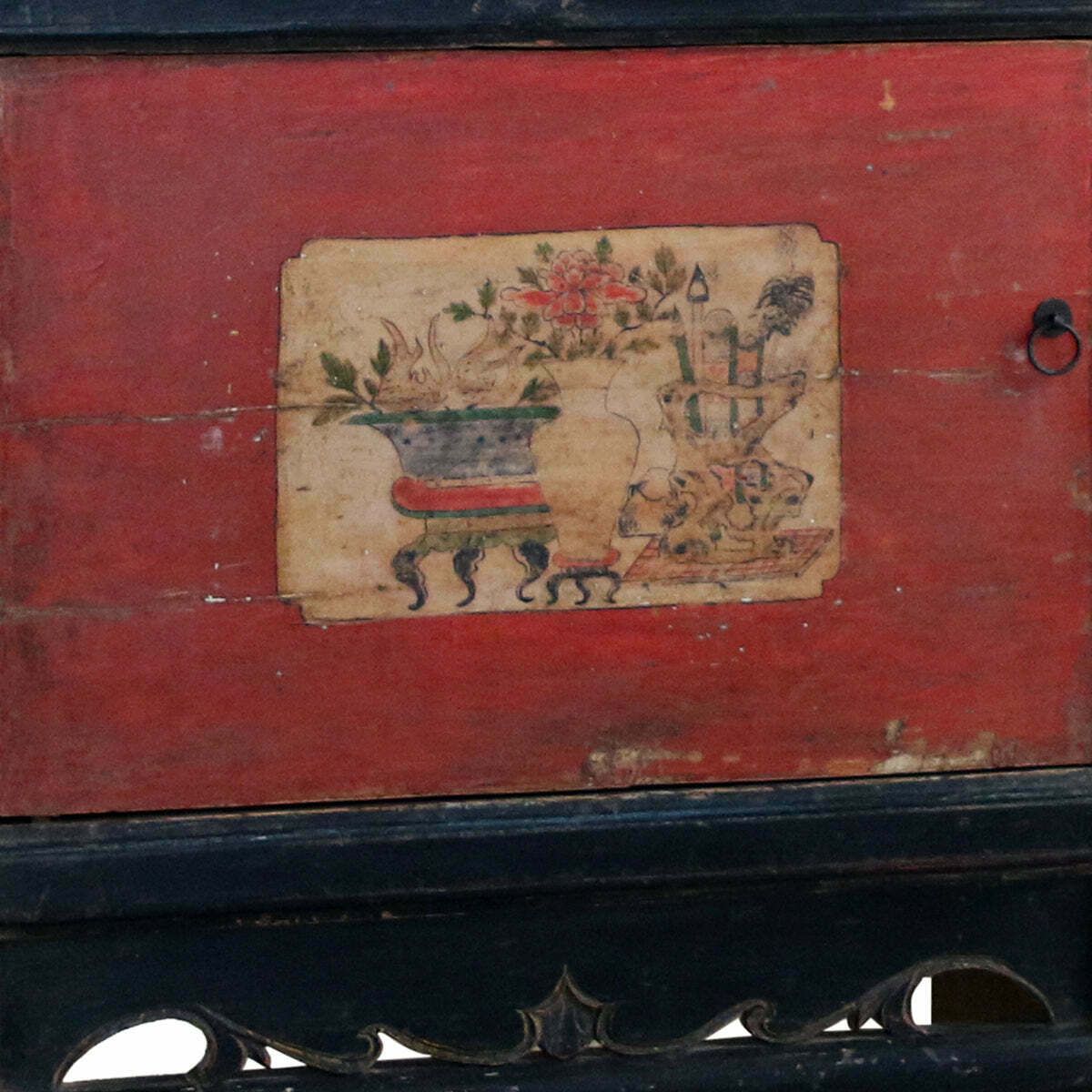 Red And Black Gansu Storage Cabinet photo 2850.0