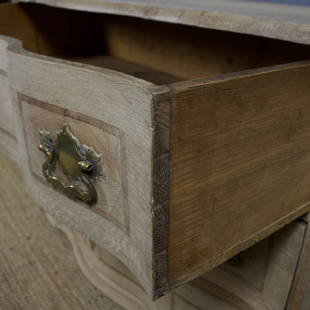 18th Century Bleached Oak Chest Of Drawers photo vintage