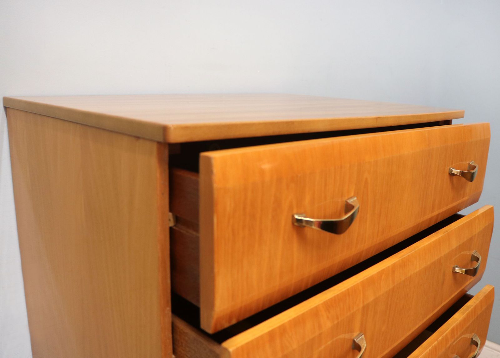 photo for sale A Superb Teak Veneered Chest Of Drawers By Meredew.