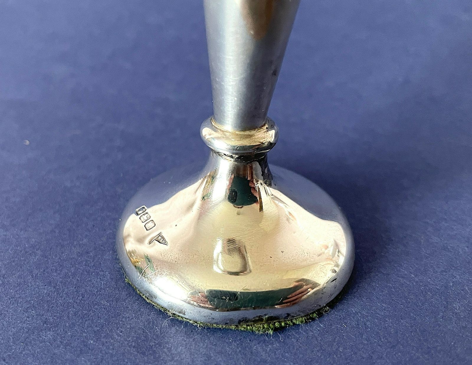 Antique Hallmarked Silver Vase, 1914 Walker & Hall .925 Sterling Silver Flower/Posy Vase With Weighted Base, English Sheffield Silver Decor photo buy
