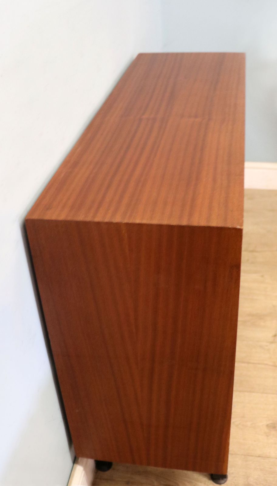 photo furniture This Lovely Retro Teak Finish Display Cabinet Later Sign Written For Yorkshire Television.
