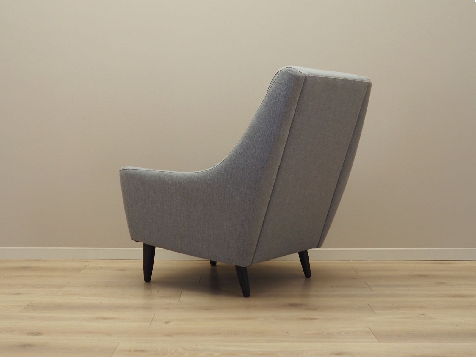 Grijze Fauteuil, Deens Design, Jaren 1970, Productie: Denemarken photo for sale
