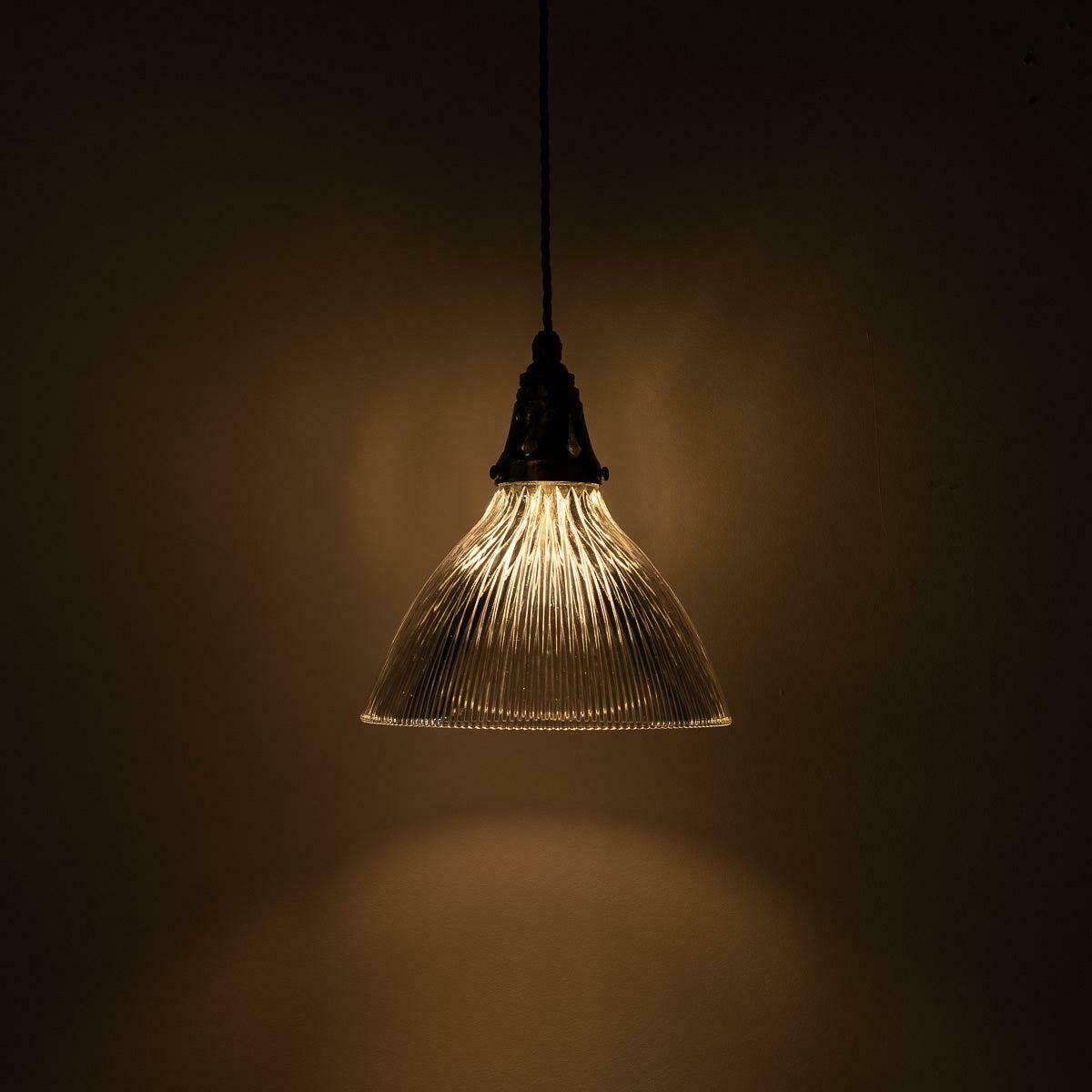 Antique Holophane Pendant Lights With Original Brass Fittings photo furniture