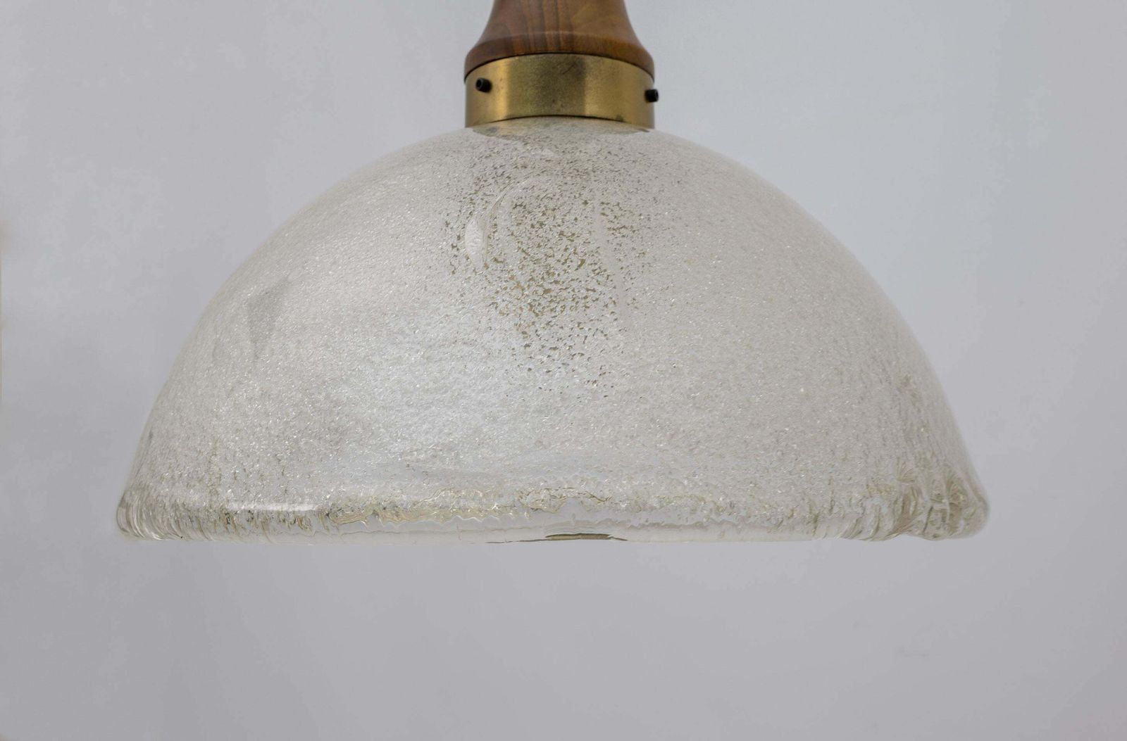 Angelo Brotto Mid Century Modern Murano Glass And Bronze Pendant By Esperia, 70s photo vinterior