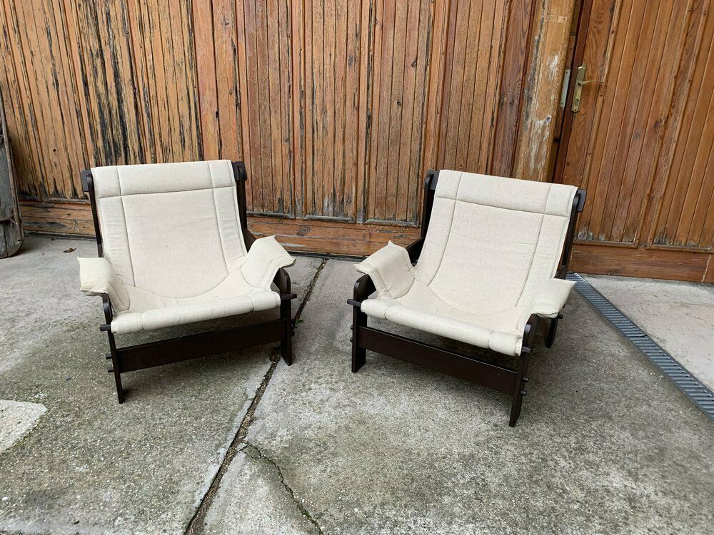 Mid Century Arts & Crafts Armchairs From Képcsarnok, Set Of 2