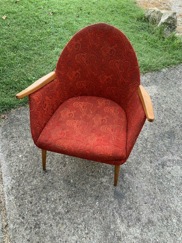 Mid Century Red Armchair, 1960s photo furniture