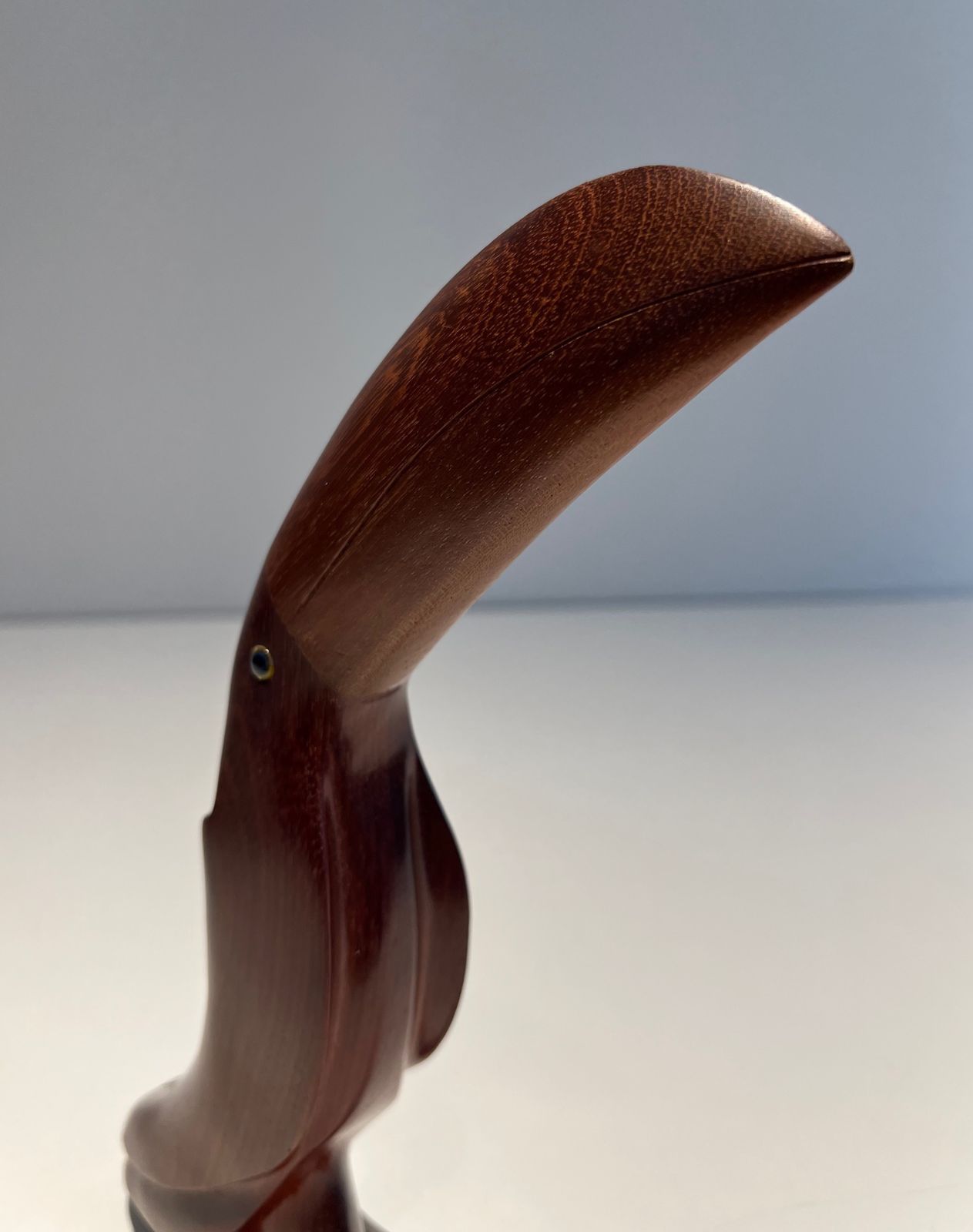 Toucan In Exotic Wood And Glass Eyes photo Art