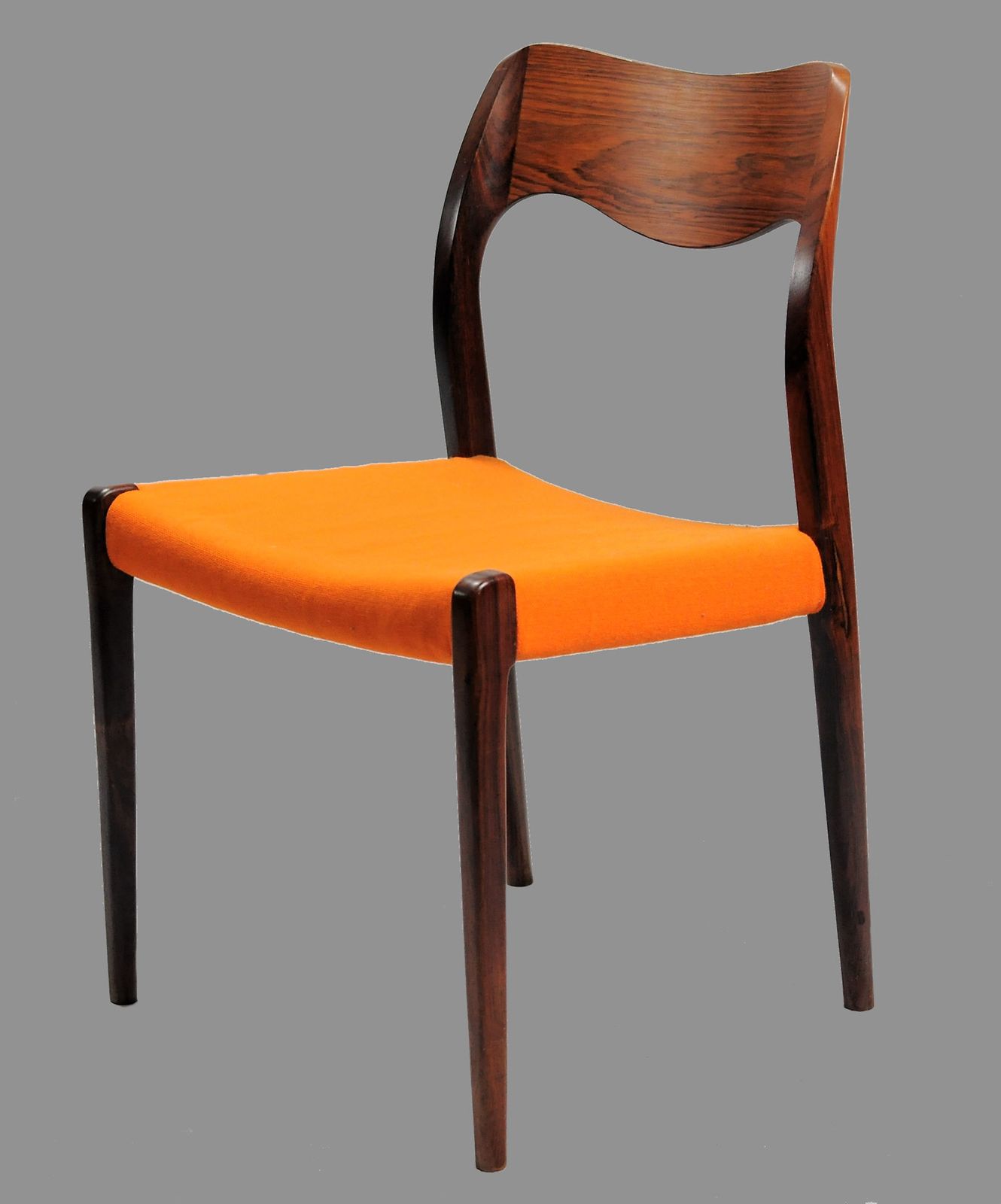 Niels Otto Møller Eight Fully Restored Dining Rosewood Chairs In Rosewood, Custom Upholstery Included photo for sale