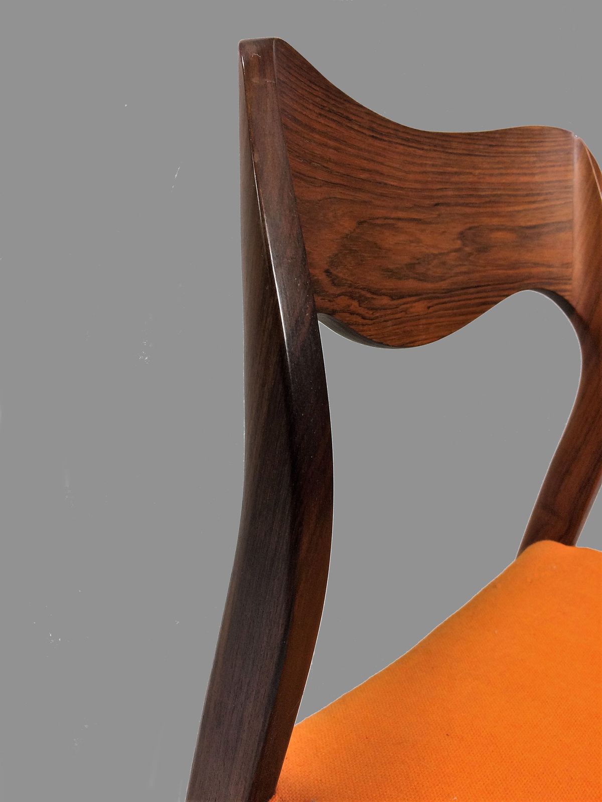 Niels Otto Møller Eight Fully Restored Dining Rosewood Chairs In Rosewood, Custom Upholstery Included photo vintage