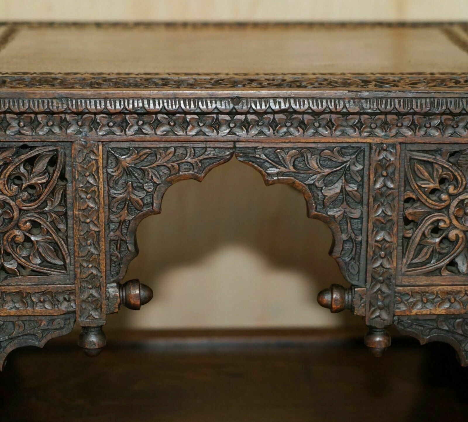 Fine Large Antique Hand Carved Liberty London Moorish Occasional Centre Table photo buy