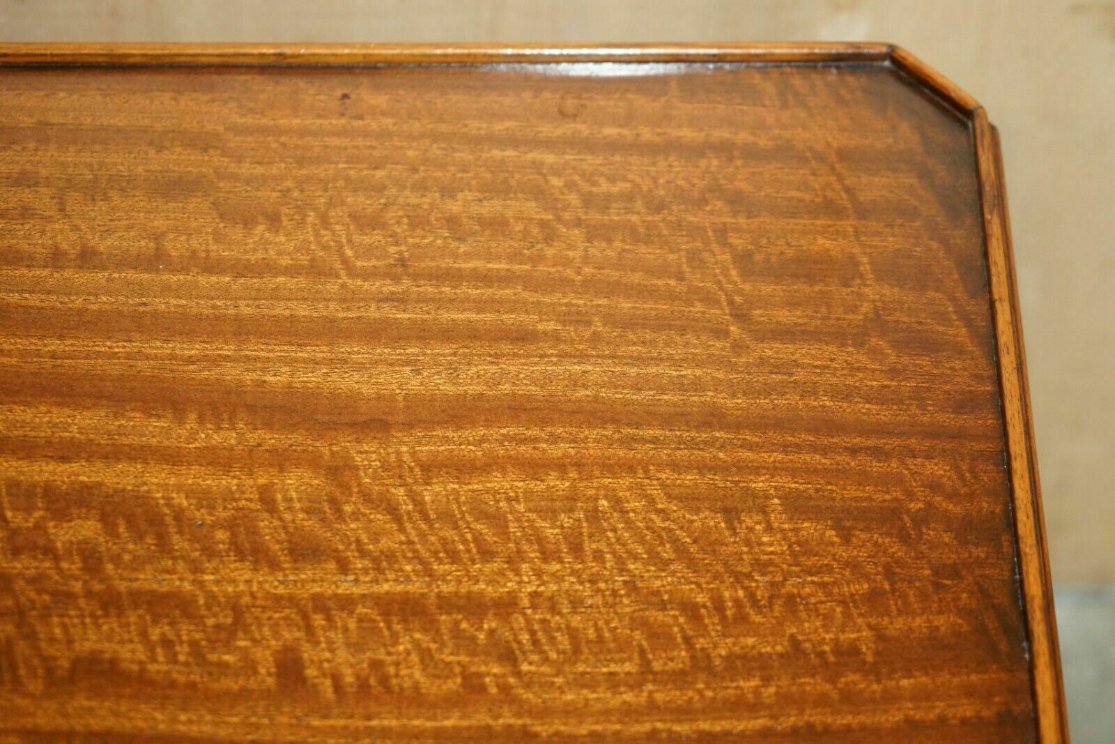 photo buy Vintage Pair Of English Mahogany Thomas Chippendale Style Side End Lamp Tables