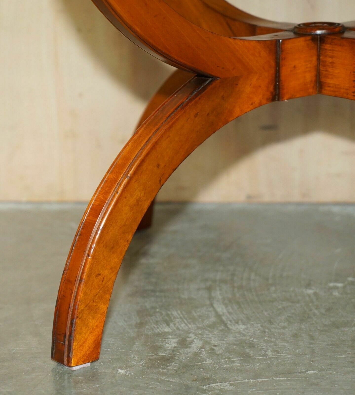 Furniture Pair Of Bevan Funnell England Burr Yew Side Tables Each With A Signle Drawer photo