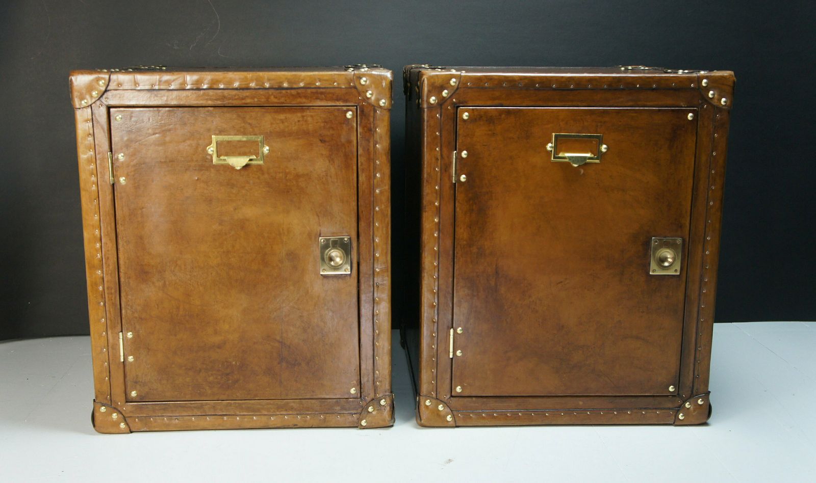 Leather Occasional Side Table Nightstand Trunks With Draws photo 1724.0