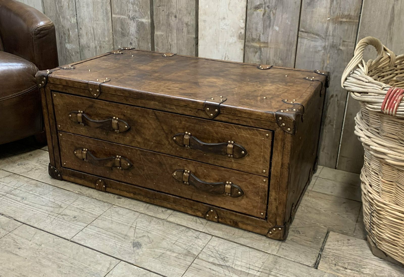 Leather Coffee Table Trunk , Room Decor , Home Interiors photo furniture