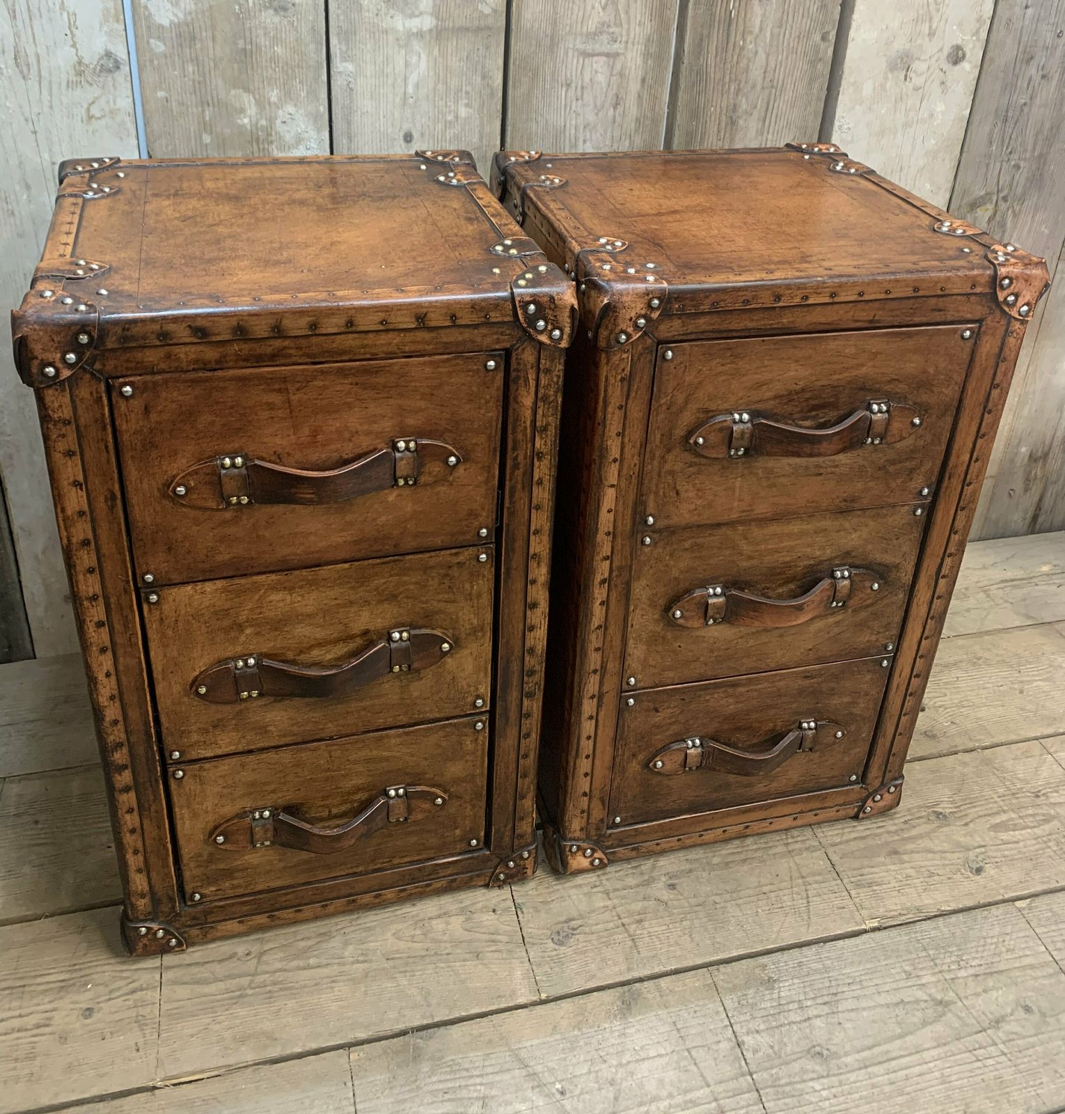 Luxury Leather Nightstand, Bedroom Vanities, Bedroom Decor, Furniture Set photo vinterior