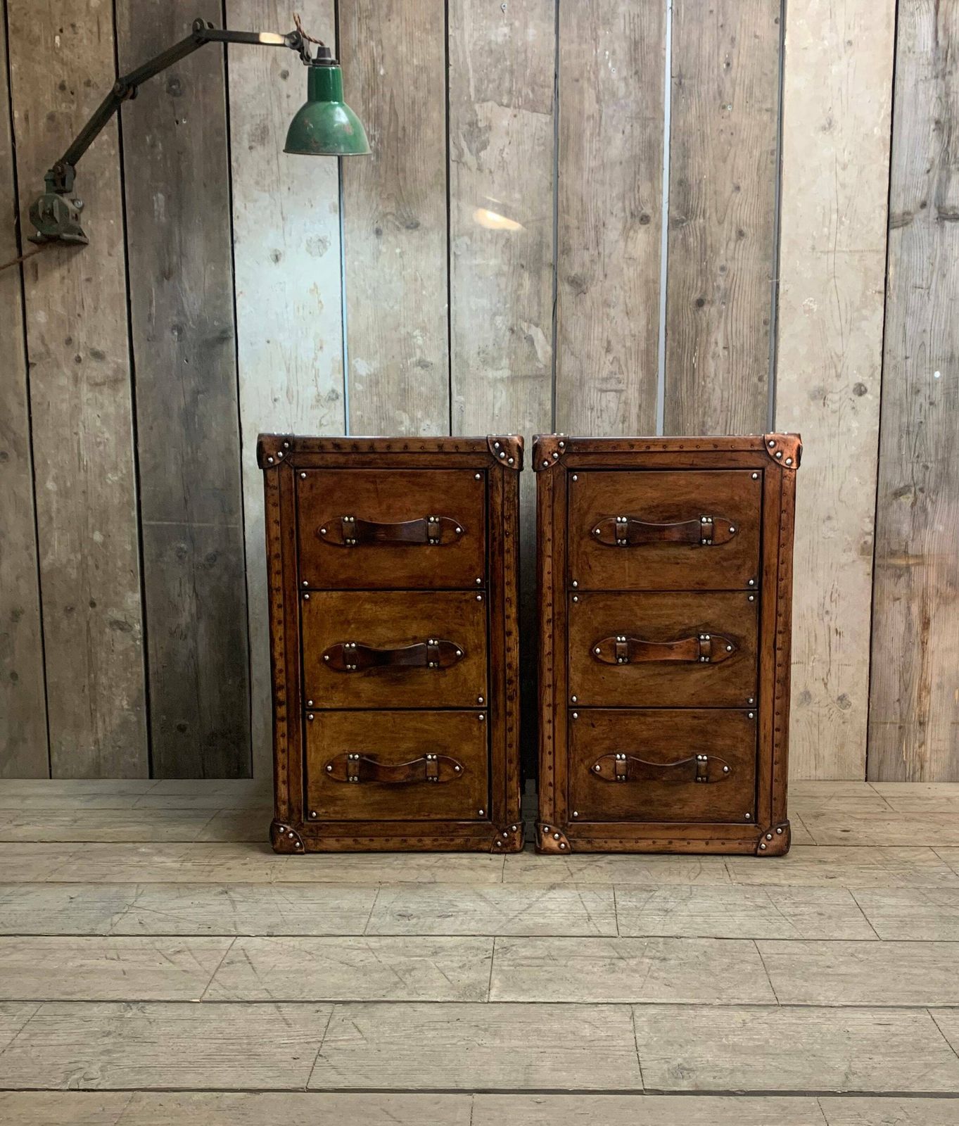 Leather Nightstands , Luxury Leather Bedroom Furniture , Bedroom Decor , Home Furnishings photo furniture