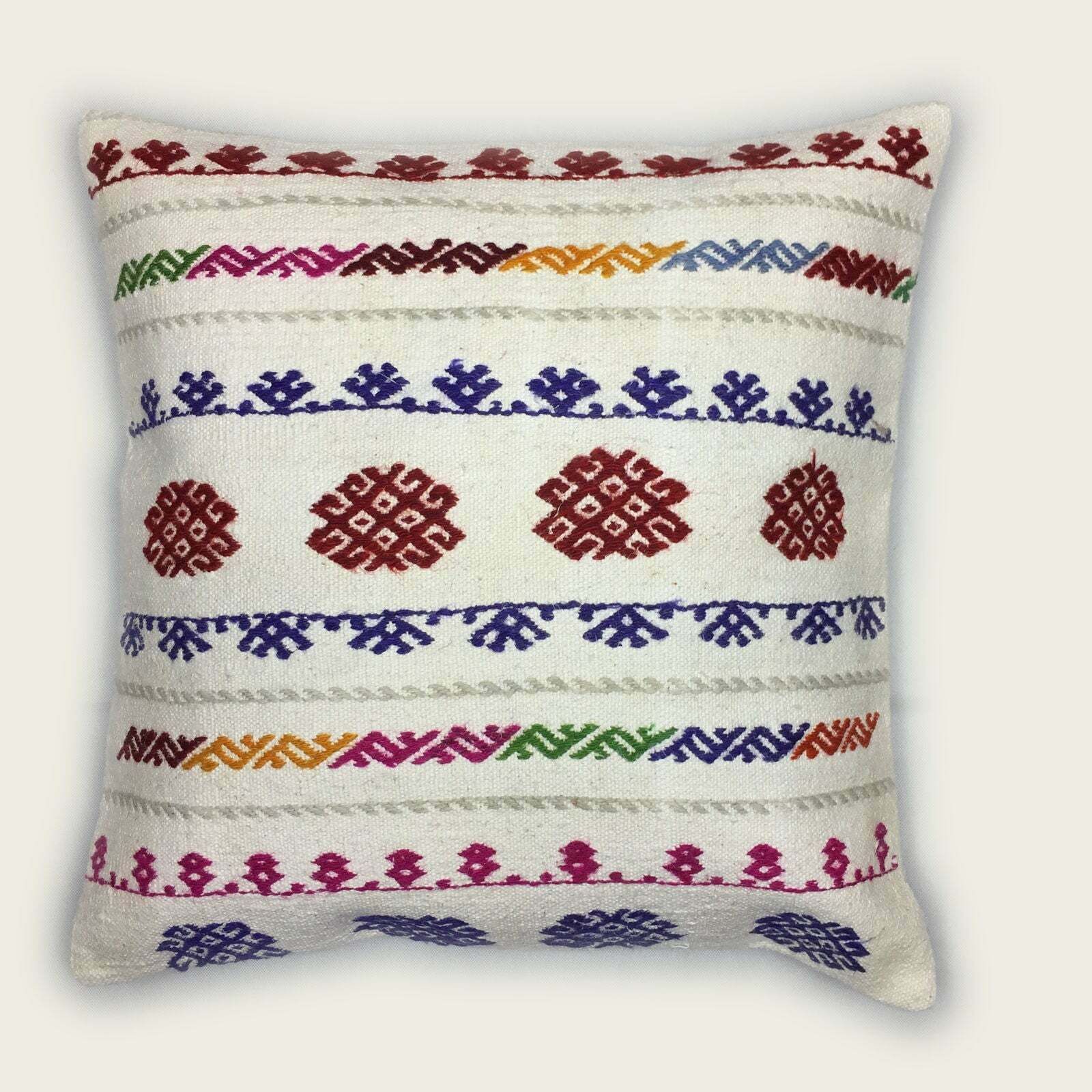 Kilim Cushion Cover, Kelim Pillow 60x60cm, 24 Inches, Kilim Floor Cushion