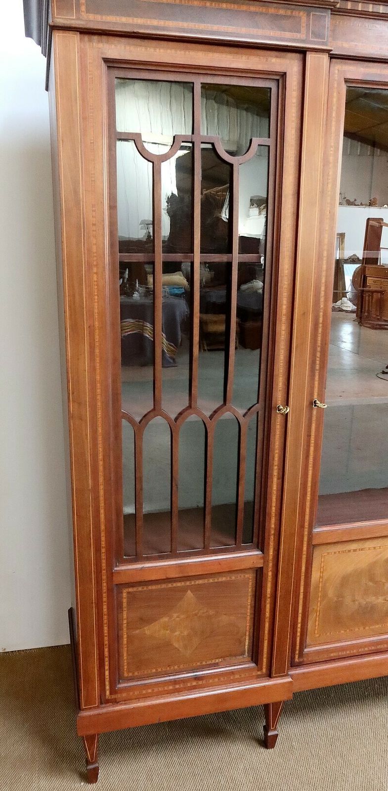 Mahogany Bookcase, Directoire Taste – Early 20th Century photo vintage