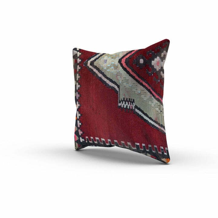 Turkish Kilim Cushion Cover 60x60 Cm Square Wool Kelim Pillow Moroccan  66380 photo Textiles