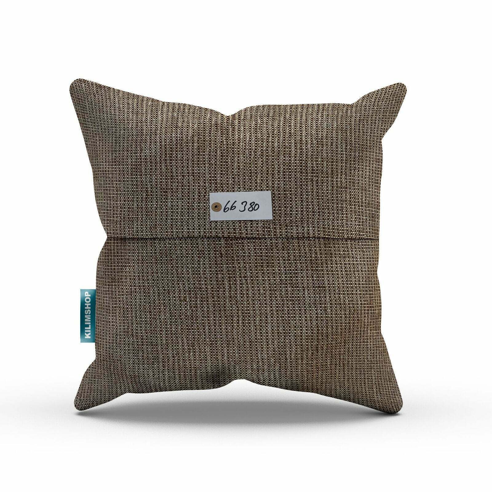 photo for sale Turkish Kilim Cushion Cover 60x60 Cm Square Wool Kelim Pillow Moroccan  66380