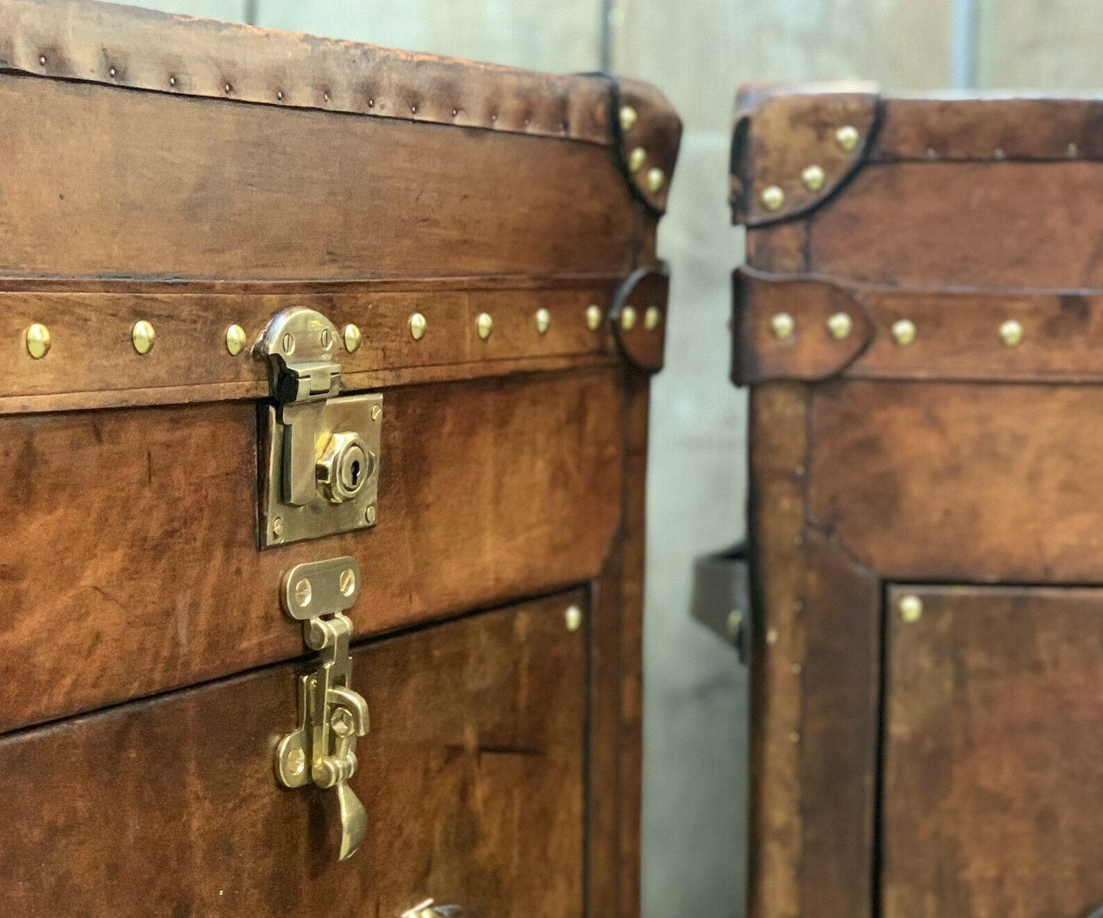 Leather Accessories Night Stands End Tables Room Decor British Travel Trunks photo buy