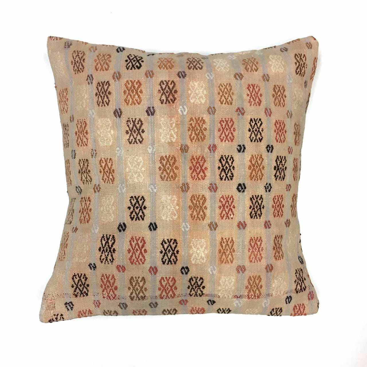 Luxury Wool Turkish Moroccan Colourful Kilim Cushion Covers 60x60cm