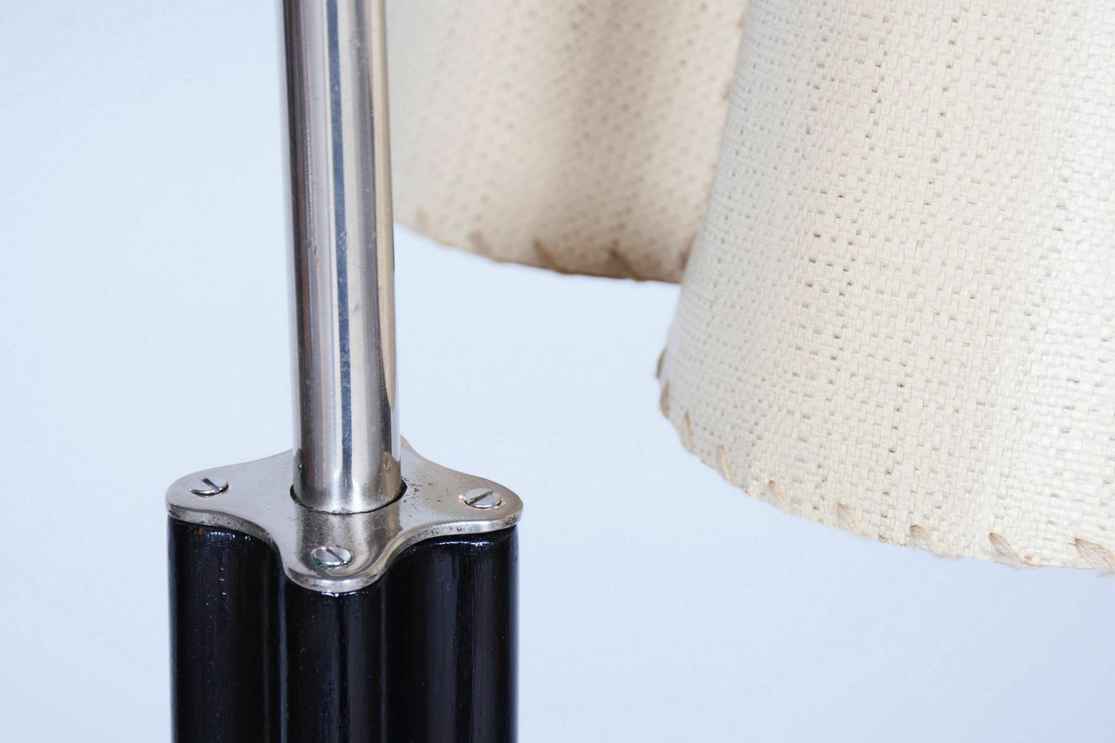 Restored Artdeco Floor Lamp, J. Halabala, Up Zavody, New Lacquer, New Electrification, Walnut, Oak, Czechia, 1930s photo furniture