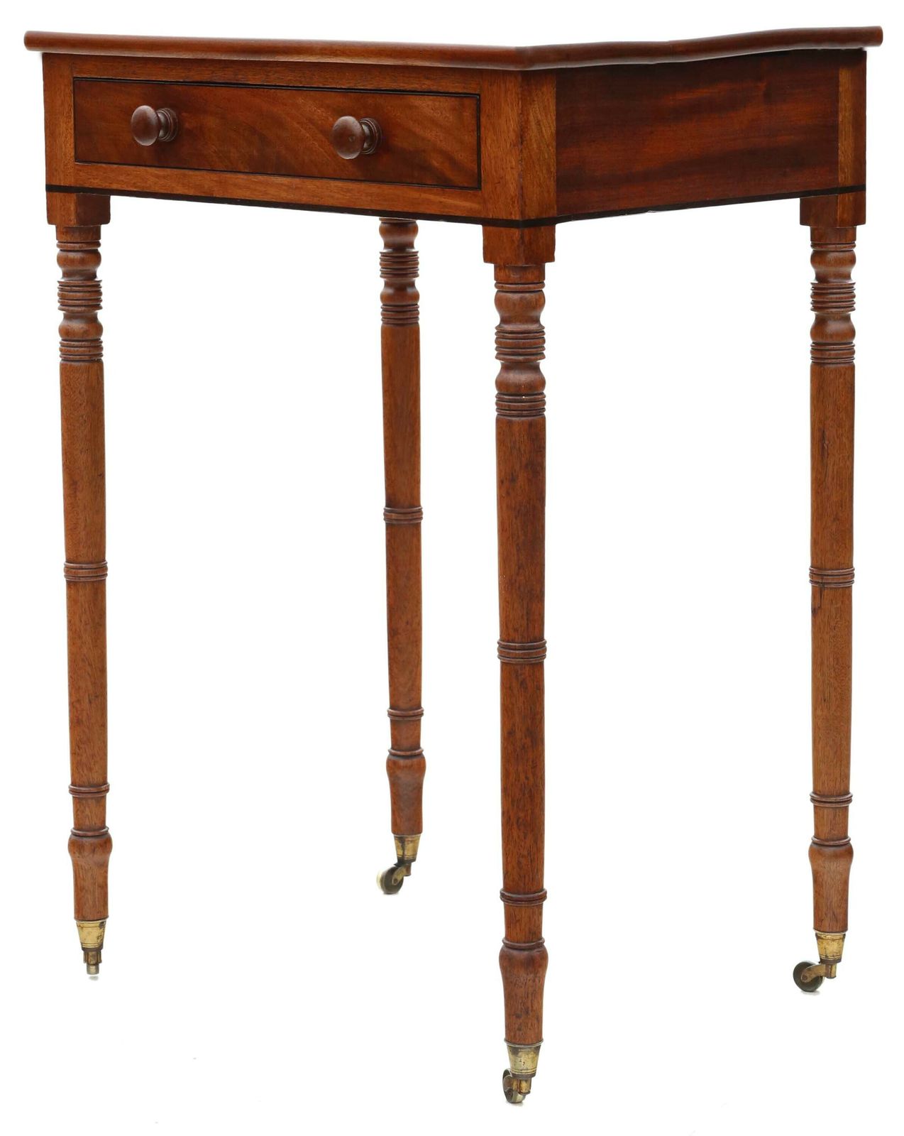 Antique Very Fine Quality Small 19th Century Mahogany Writing Side Table Desk photo for sale