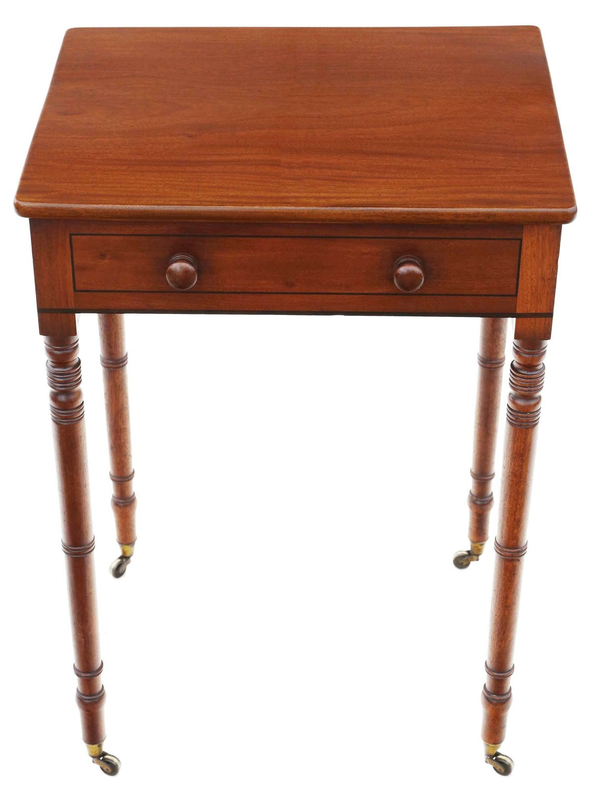 Antique Very Fine Quality Small 19th Century Mahogany Writing Side Table Desk photo vinterior