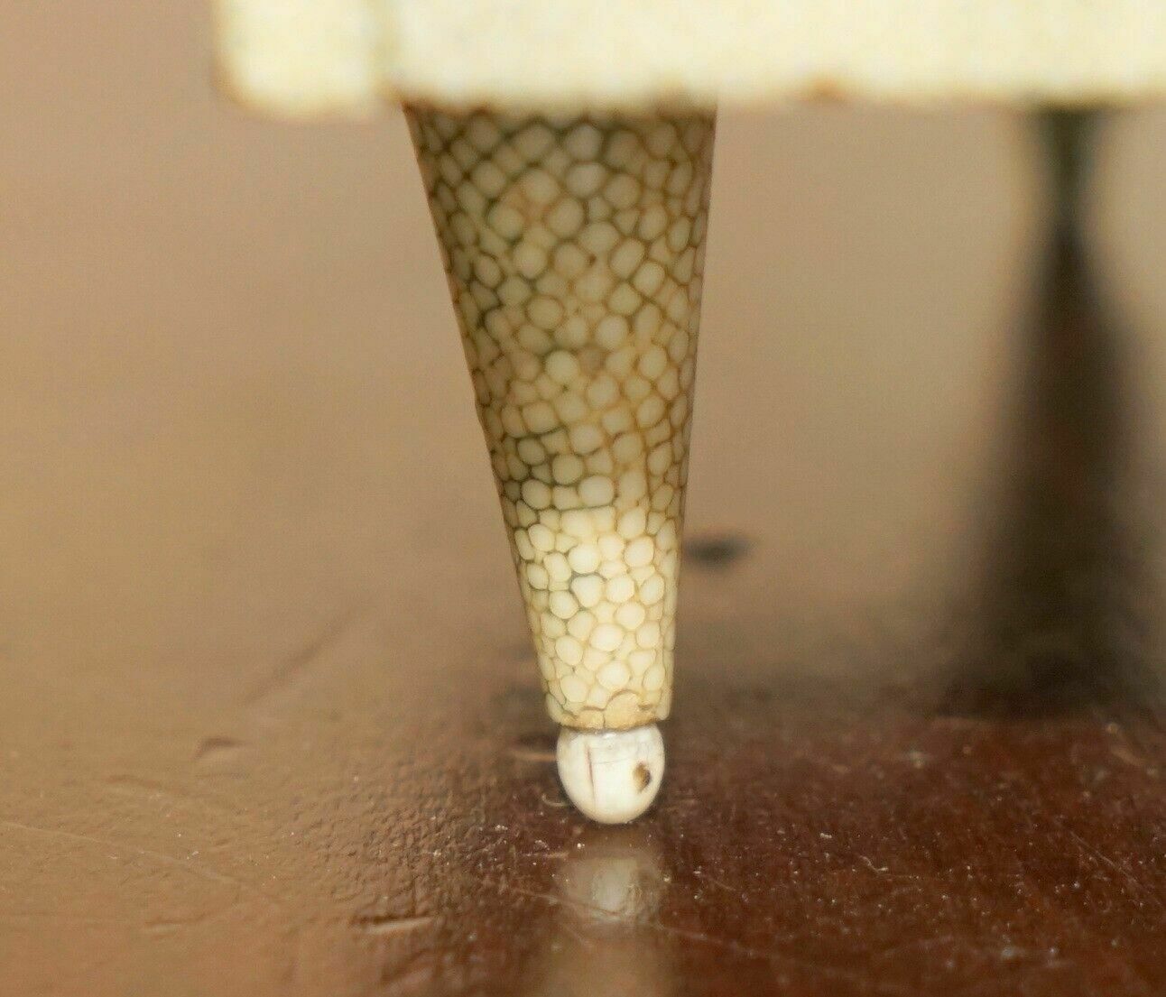 Super Rare Antique Shagreen (Shark Skin) Burr Walnut Musical Jewellery Piano Box photo 2850.0
