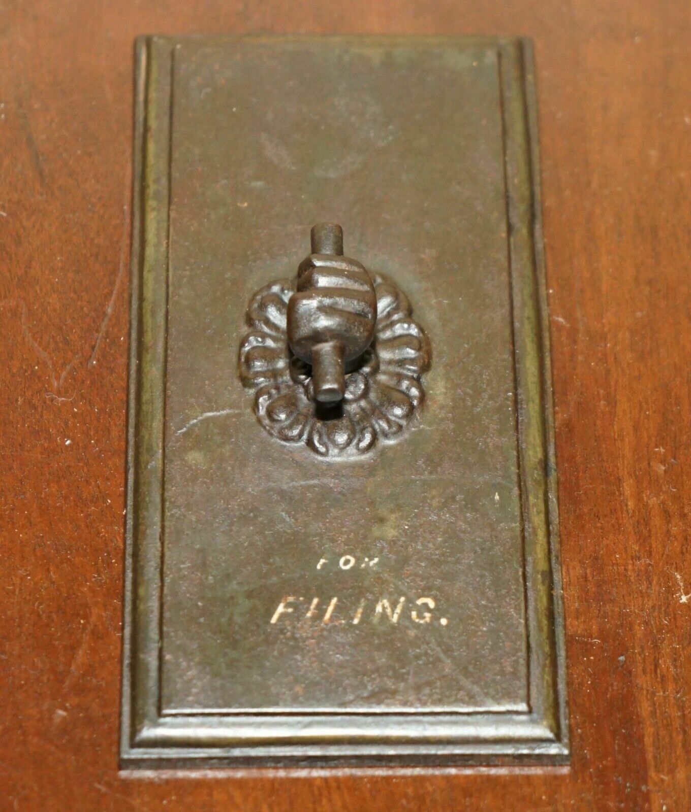 Rare Antique Victorian A Kenrick & Sons N°5 Clenched Fist Bronze Paperweight photo Home Decor