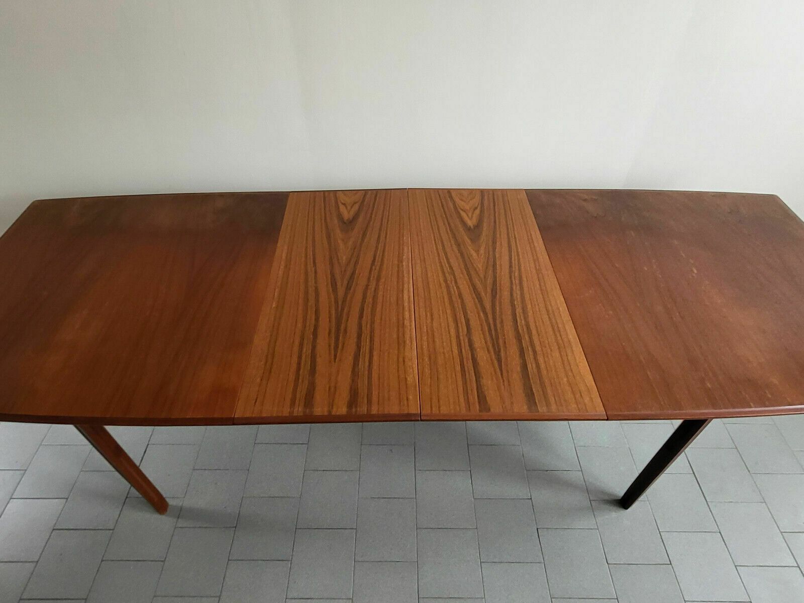 Vintage 1960 Danish Scandinavian Teak Dining Table For 12 People 60s 1960s photo Furniture
