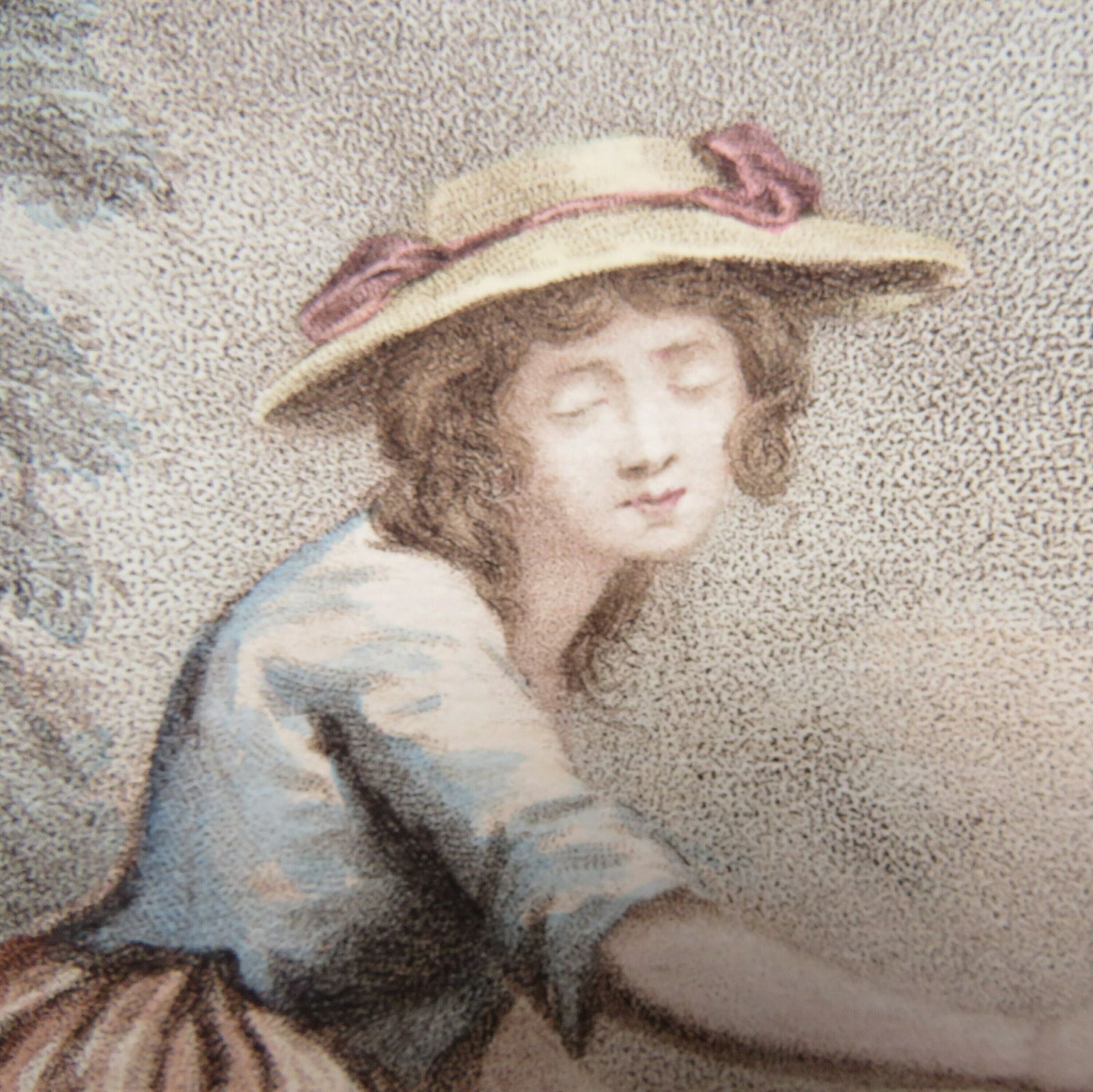 Blind Girl Of The Environs Of Rome. Pity The Blind All You That Sees   Grudge Not A Sous For Charity 1794.Stipple Engraving.Antique Print photo for sale