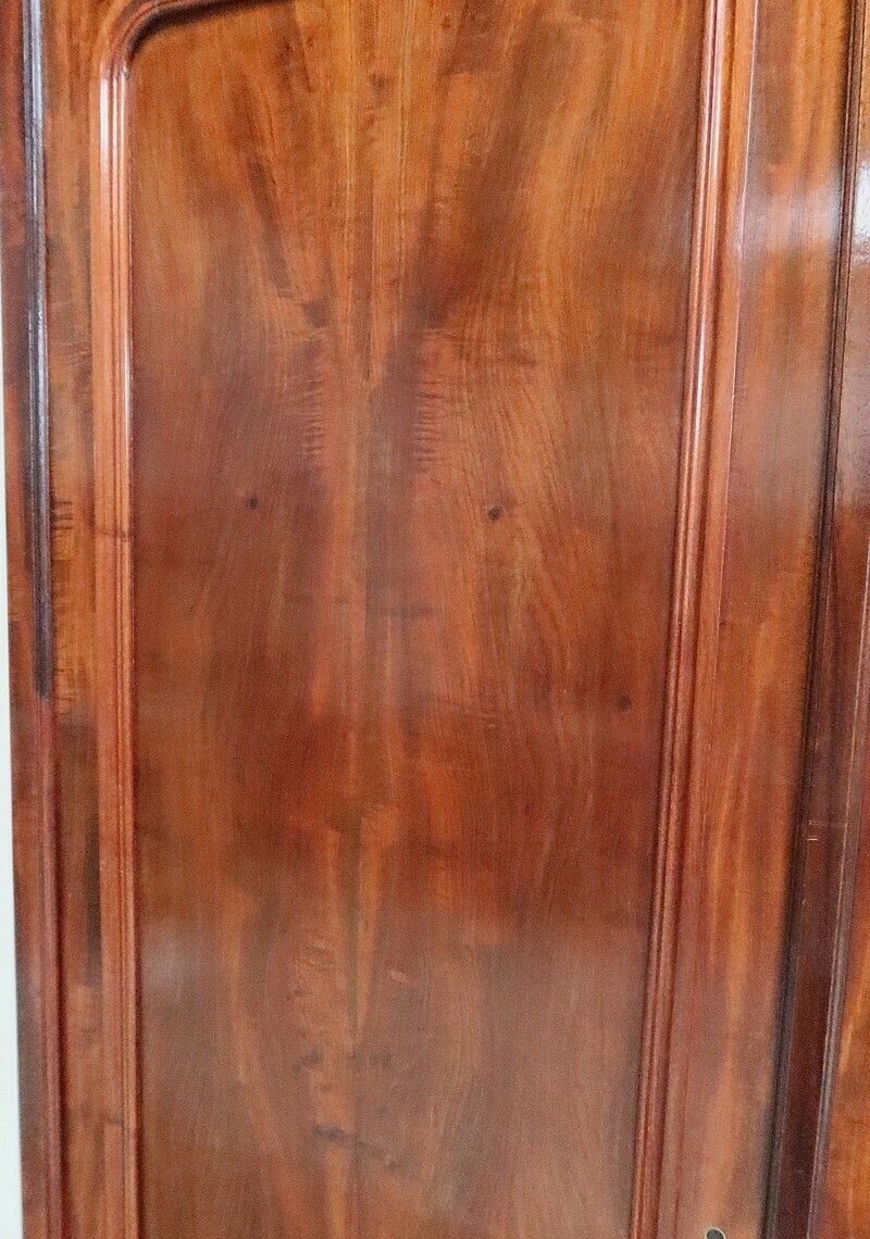 photo furniture Narrow Mahogany Wardrobe – Late 19th Century