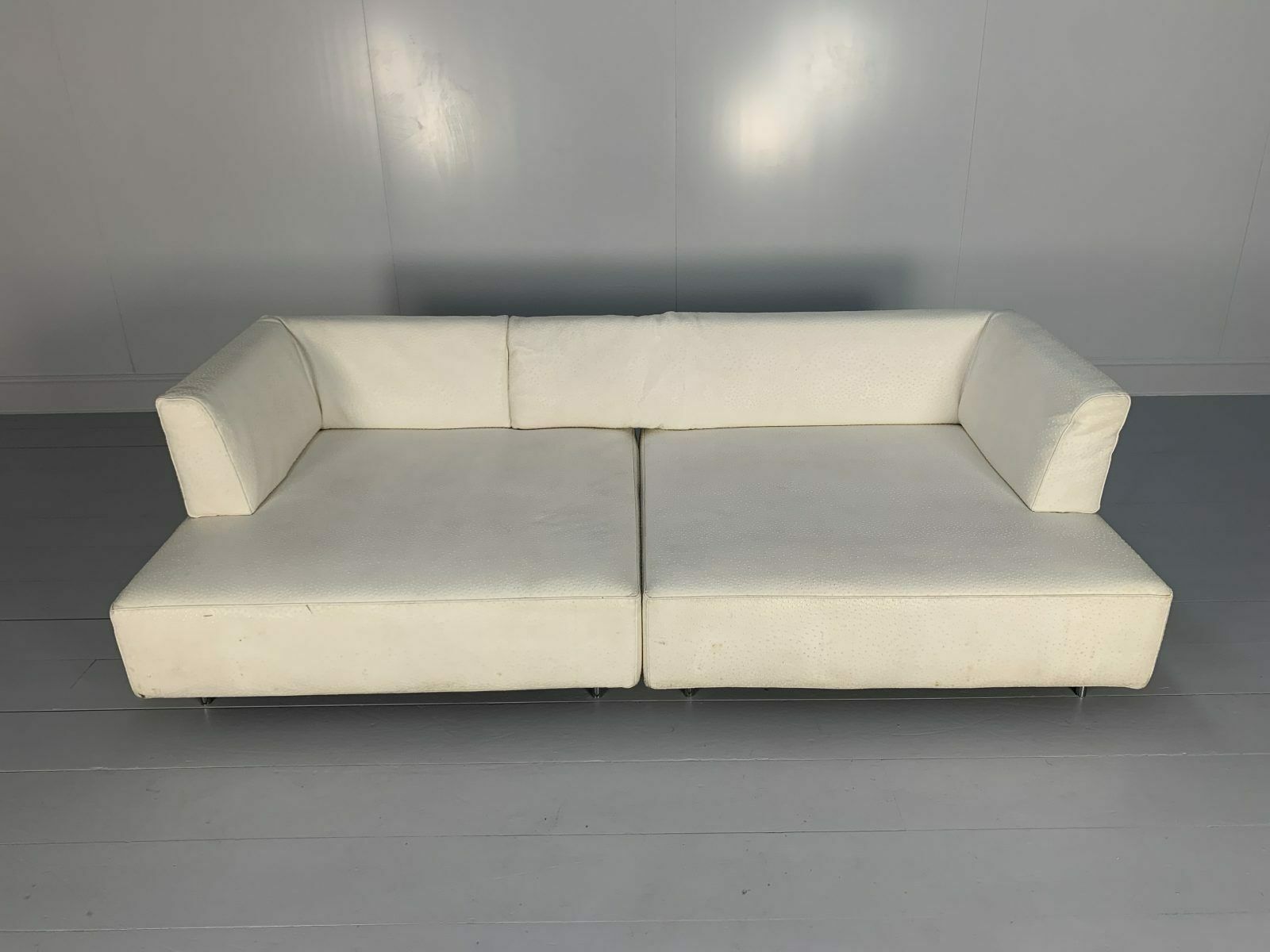 Edra “L’homme Et La Femme” Sofa  In Ostrich Leather photo furniture