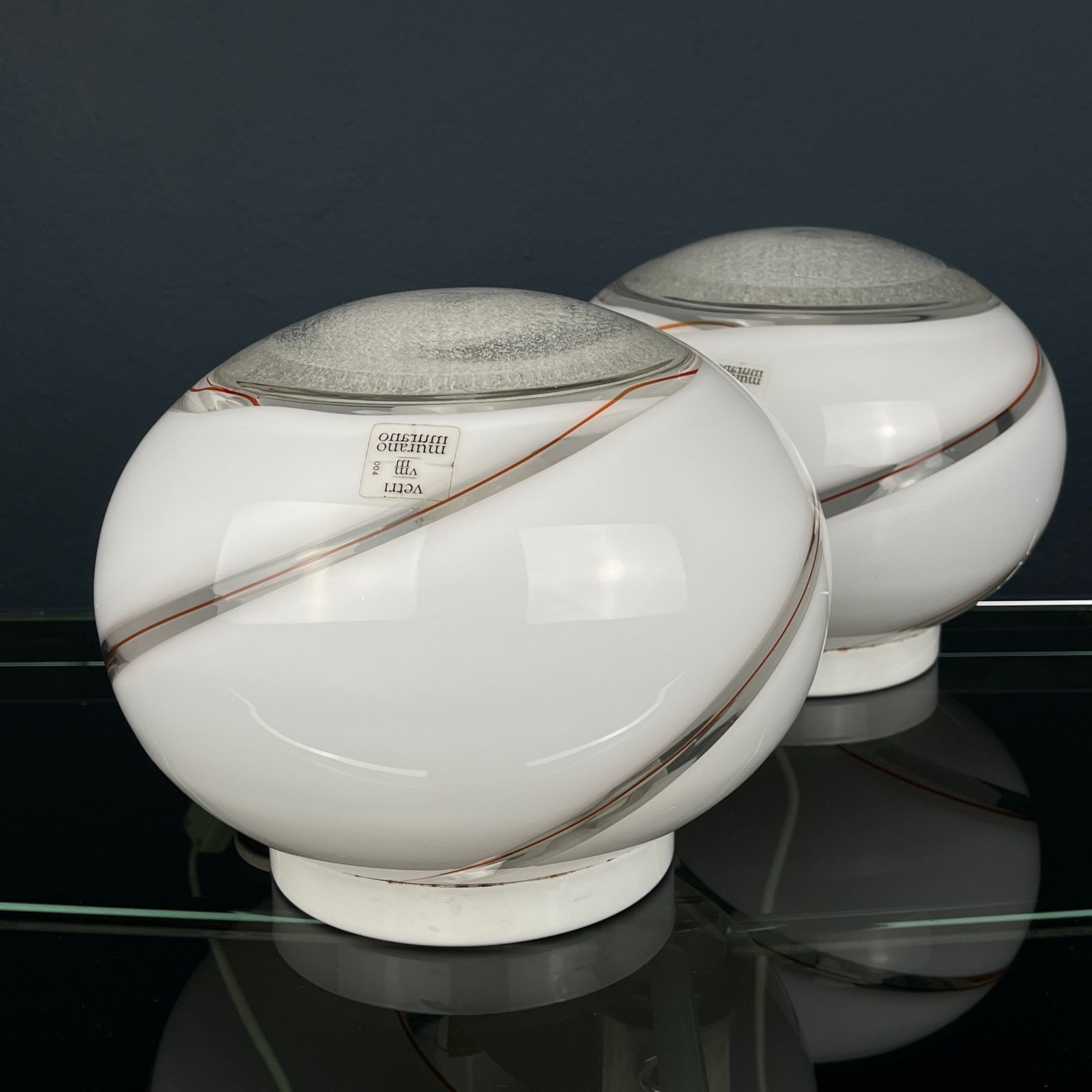 photo vinterior Murano Glass Table Lamps Vetri Murano 004 Italy 1970s Set Of 2