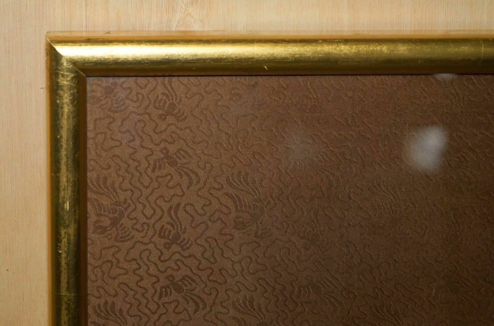 photo vintage Large Pair Of 133x78cm Antique Chinese Ancestral Portraits With Gold Borders