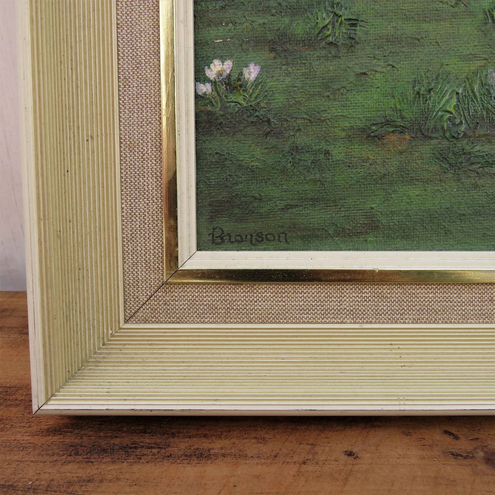 Original Acrylic Painting ' Spring ,Osterley Park 'Landscape By Listed Artist Jean Bronson photo Art