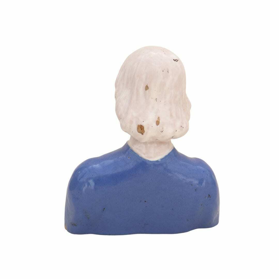 Italian Cantagalli Majolica Bust Of Piero De' Medici Renaissance Style Pottery Bust C Late 1800's. photo vinterior