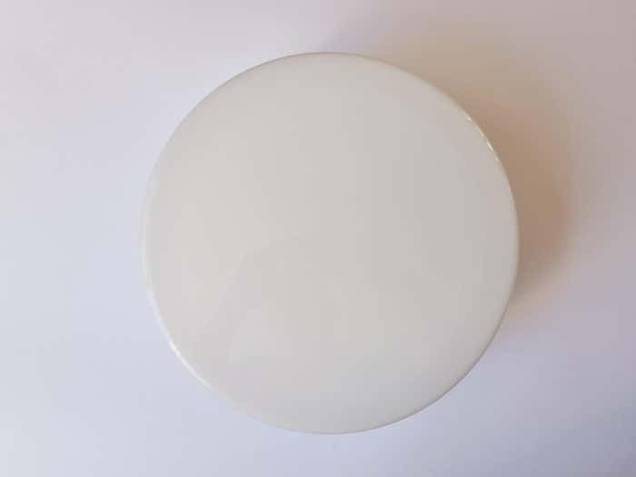 Large Midcentury Flush Mount Milk Glass, Rzb Leuchten, Germany, 1970s photo for sale
