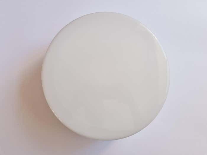 Large Midcentury Flush Mount Milk Glass, Rzb Leuchten, Germany, 1970s photo vinterior