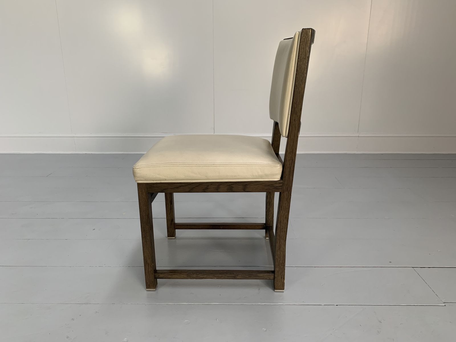 6 B&B Italia “Maxalto Simplice” Dining Chairs – In Oak & Leather photo vintage