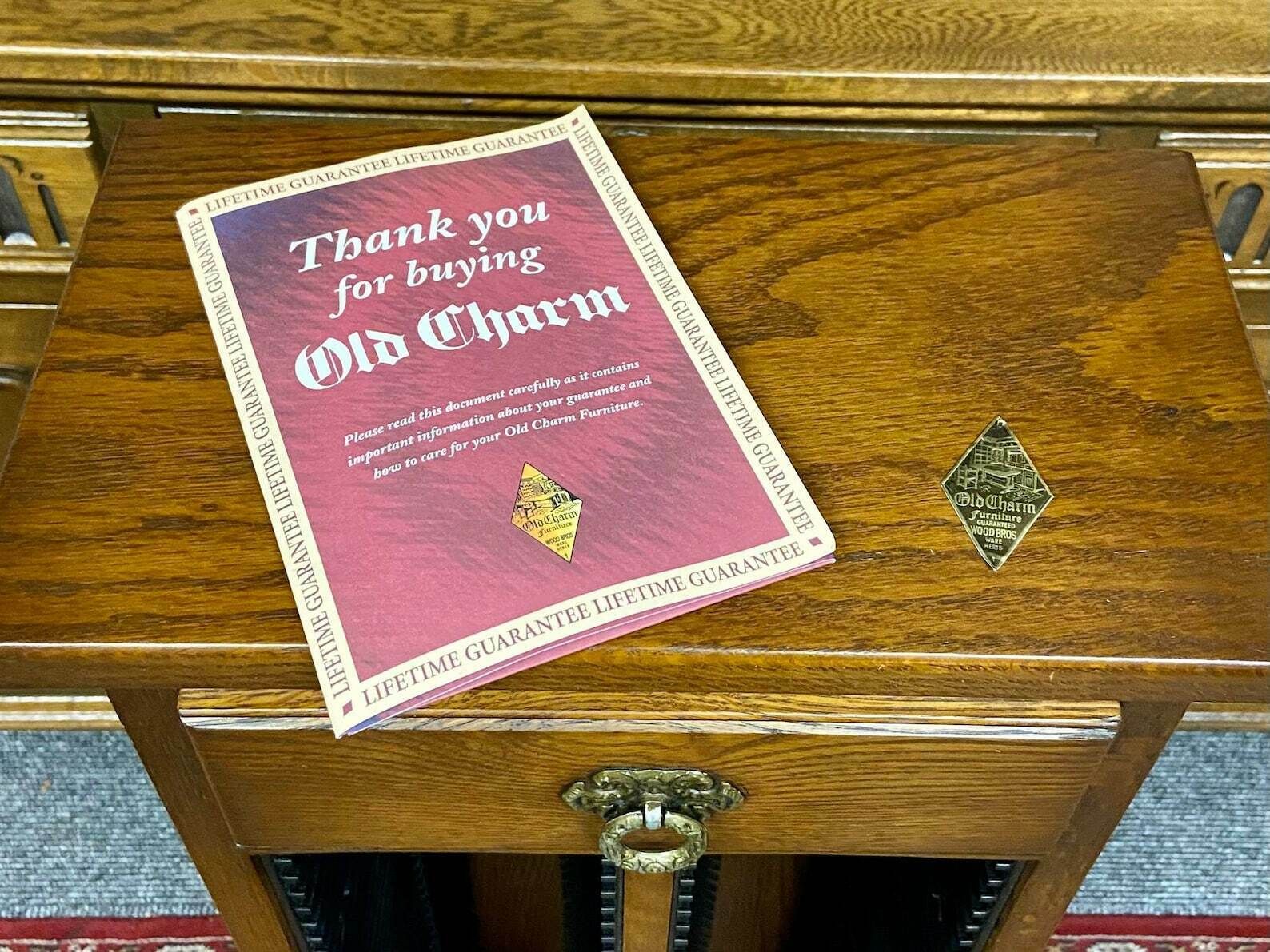 Vintage Old Charm Wood Brothers / Light Oak Cd Rack With Drawer / Made In England photo vintage