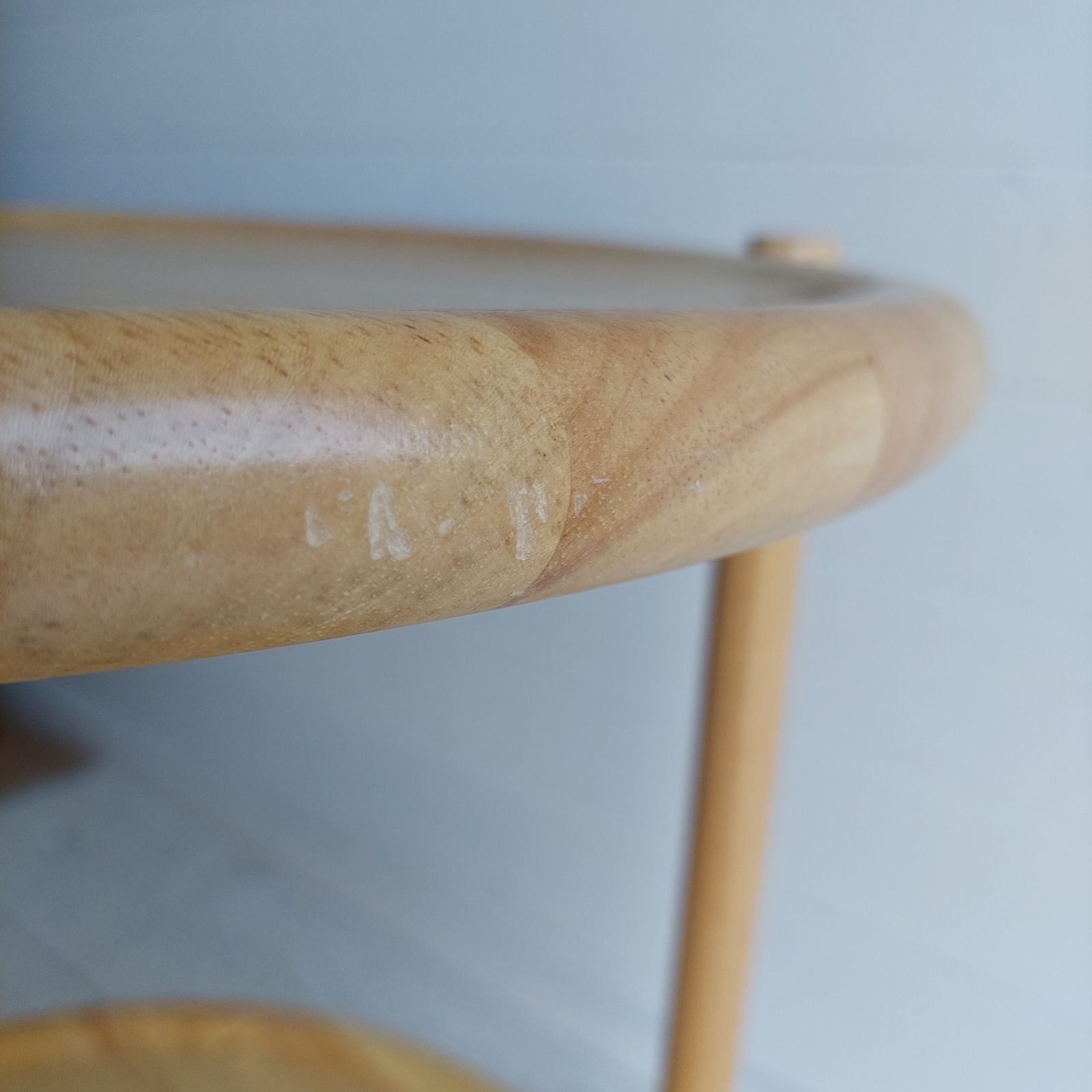 190.0 Mid Century Dansk Jens Quistgaard Danish 2 Tier Round Trolley Lazy Susan 70s photo
