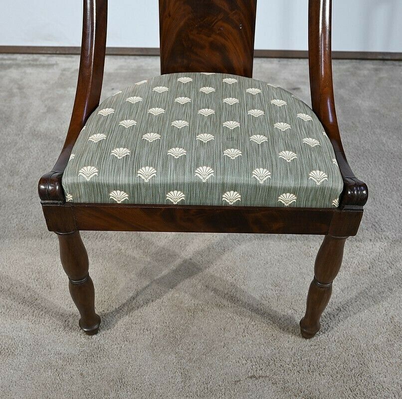 2516.8548386099997 Suite Of 4 Gondola Chairs In Cuban Mahogany, Restoration Period – Early 19th Century photo