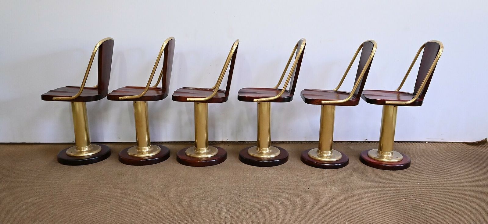 photo furniture Rare Suite Of Six Liner Chairs, England – Early 20th Century