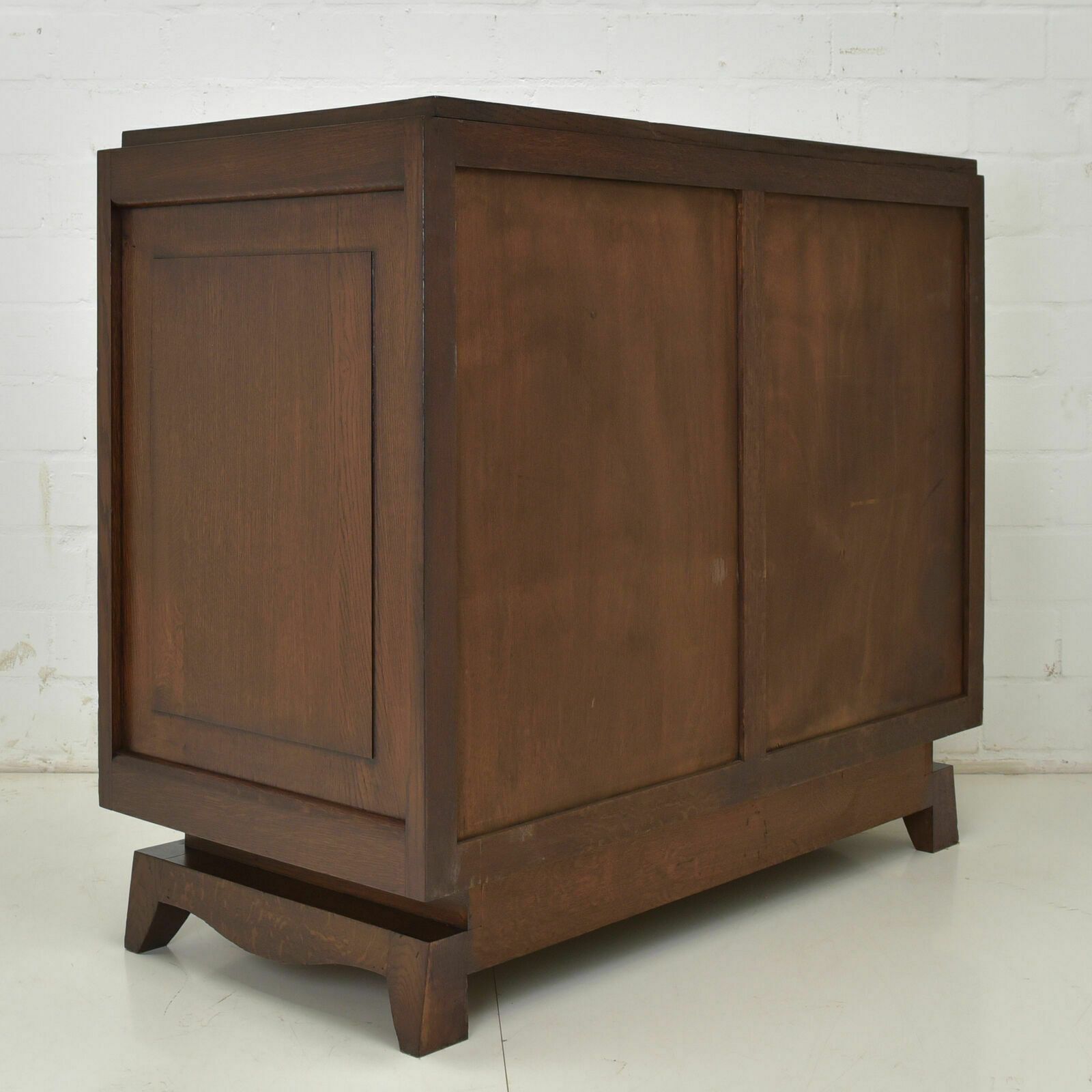 1027.0 Antique! Drawer Chest Ode Oak Brutalist Art Deco Vintage 1940 Charles Dudouyt photo
