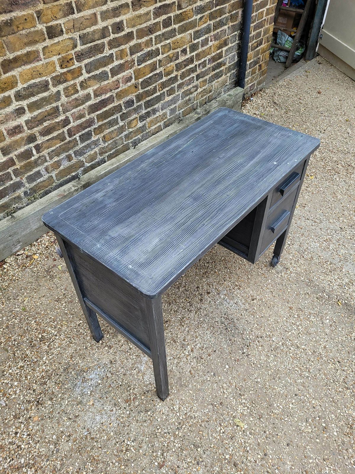 Grey Metal Retro Vintage Industrial Style Desk photo buy