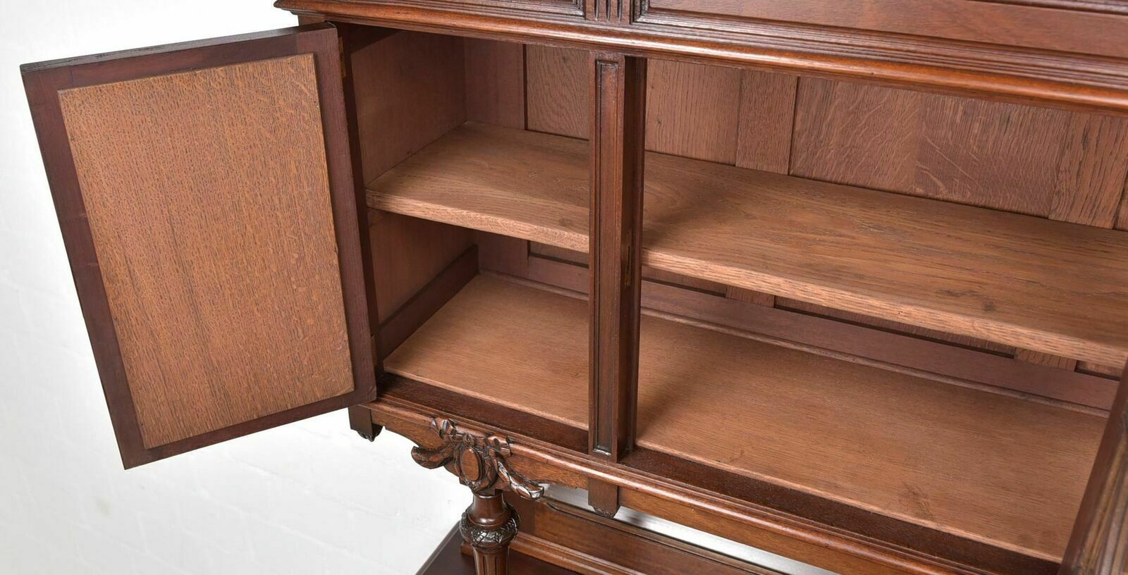 Antique! Buffet Cabinet Restored Historicism / Louis XVI Around 1910 Mahogan photo vinterior