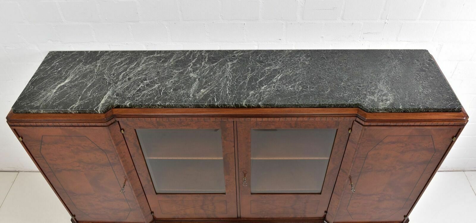 Antique! Xl Showcase Sideboard Restored Art Deco Around 1930 Burl Wood Sideboard photo vintage